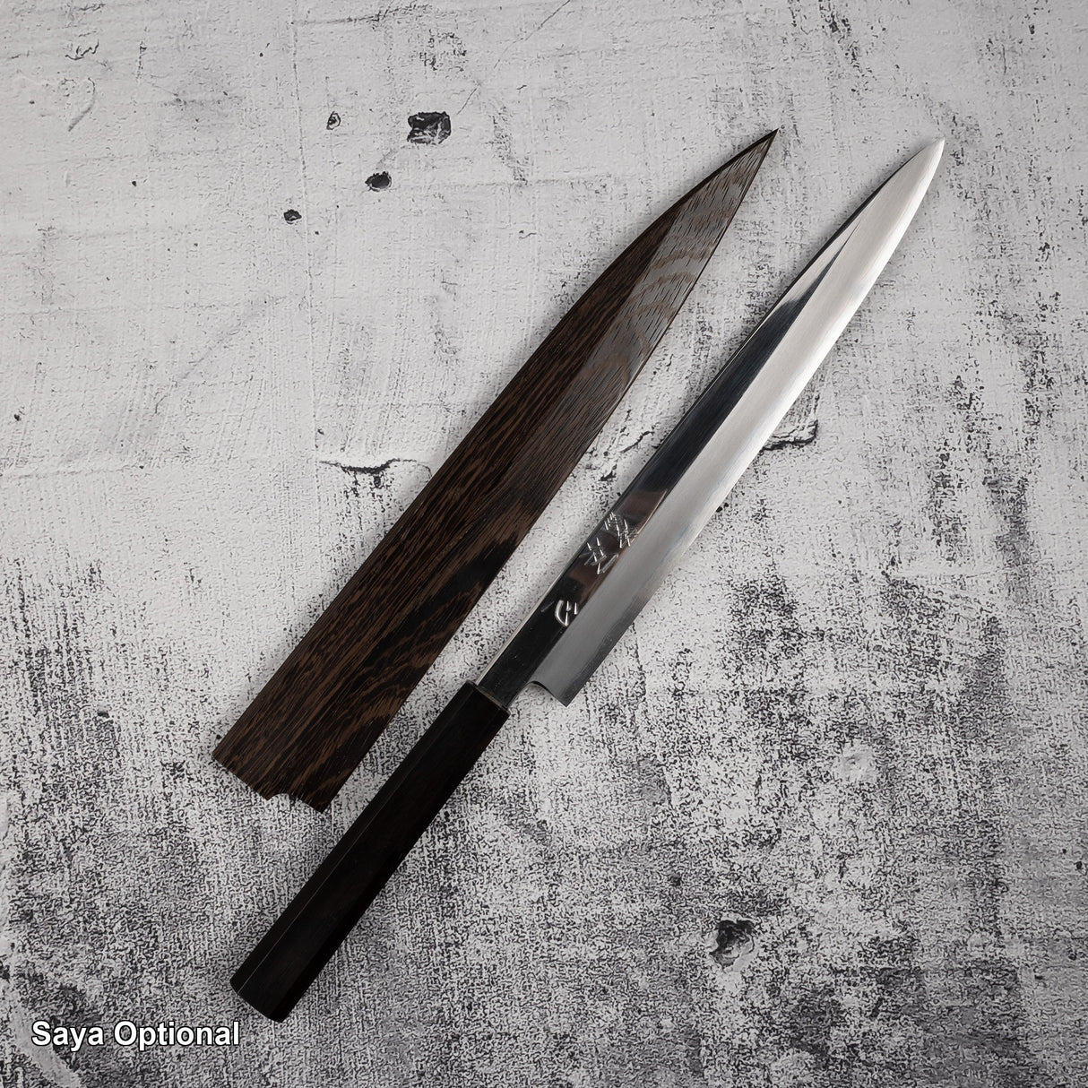 Nakagawa Ginsan Yanagiba 270mm 鏡面拋光黑檀木