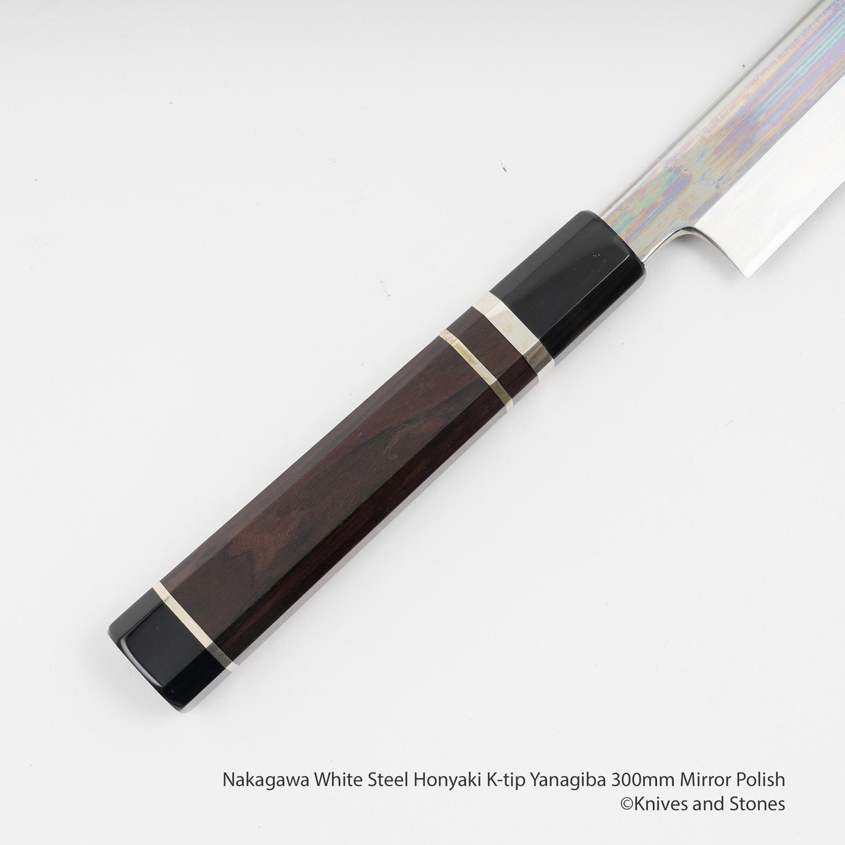 Nakagawa 白鋼 Honyaki K-tip 柳葉刀 300mm 鏡面拋光