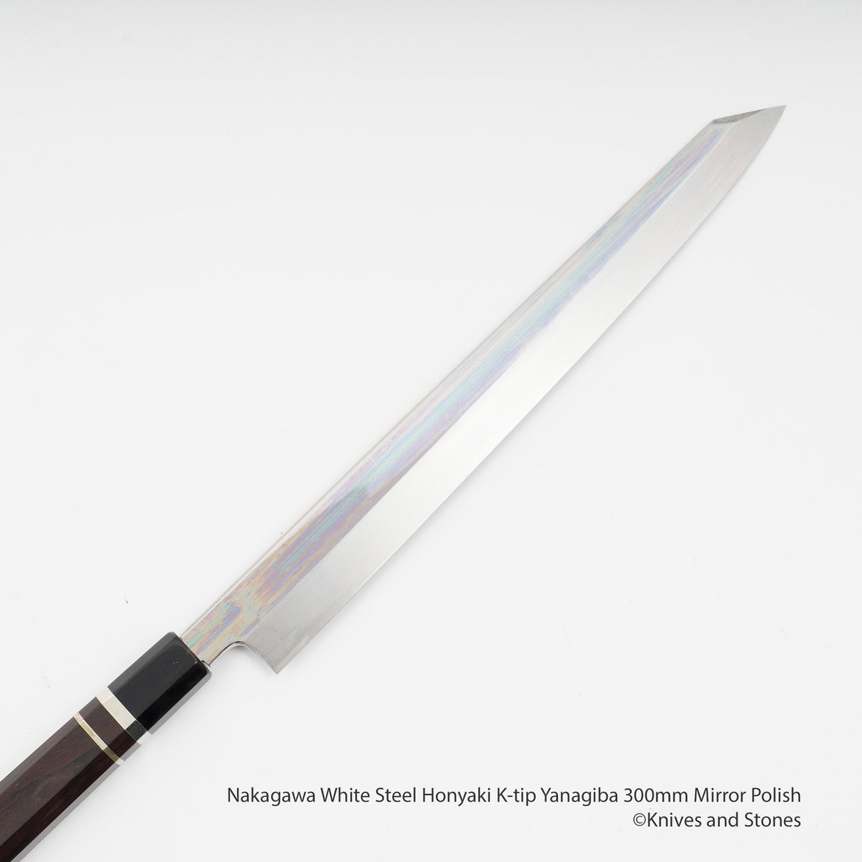 Nakagawa 白鋼 Honyaki K-tip 柳葉刀 300mm 鏡面拋光