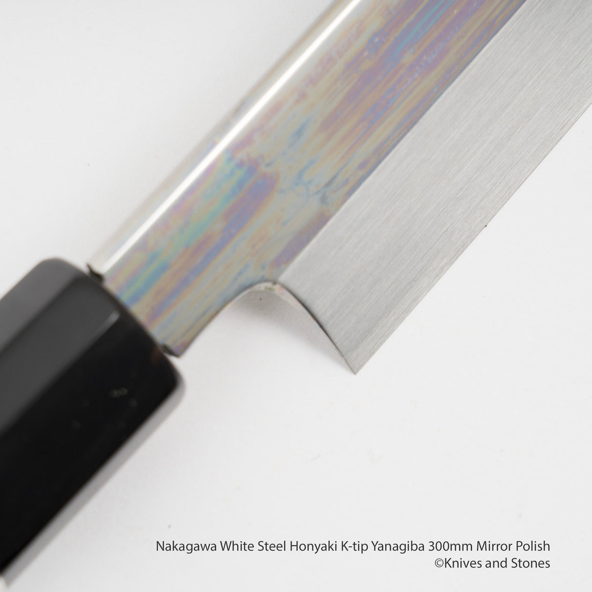 Nakagawa 白鋼 Honyaki K-tip 柳葉刀 300mm 鏡面拋光