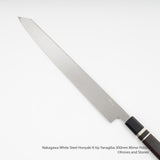 Nakagawa 白鋼 Honyaki K-tip 柳葉刀 300mm 鏡面拋光