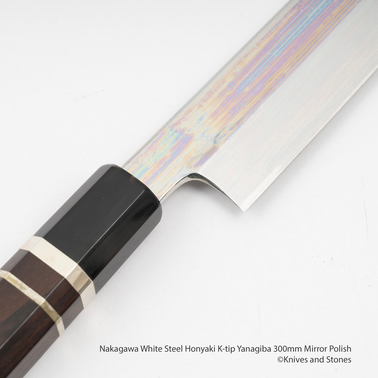Nakagawa 白鋼 Honyaki K-tip 柳葉刀 300mm 鏡面拋光