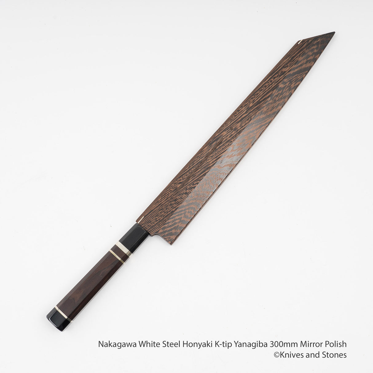 Nakagawa 白鋼 Honyaki K-tip 柳葉刀 300mm 鏡面拋光