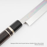 中川白鋼 Honyaki Sakimaru Takobiki 300mm 鏡面拋光
