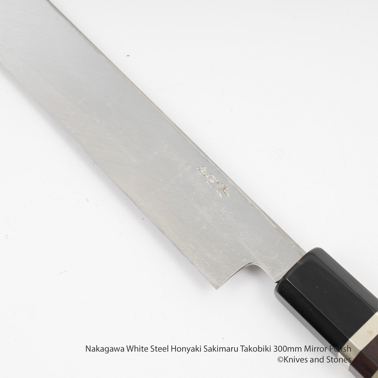 中川白鋼 Honyaki Sakimaru Takobiki 300mm 鏡面拋光