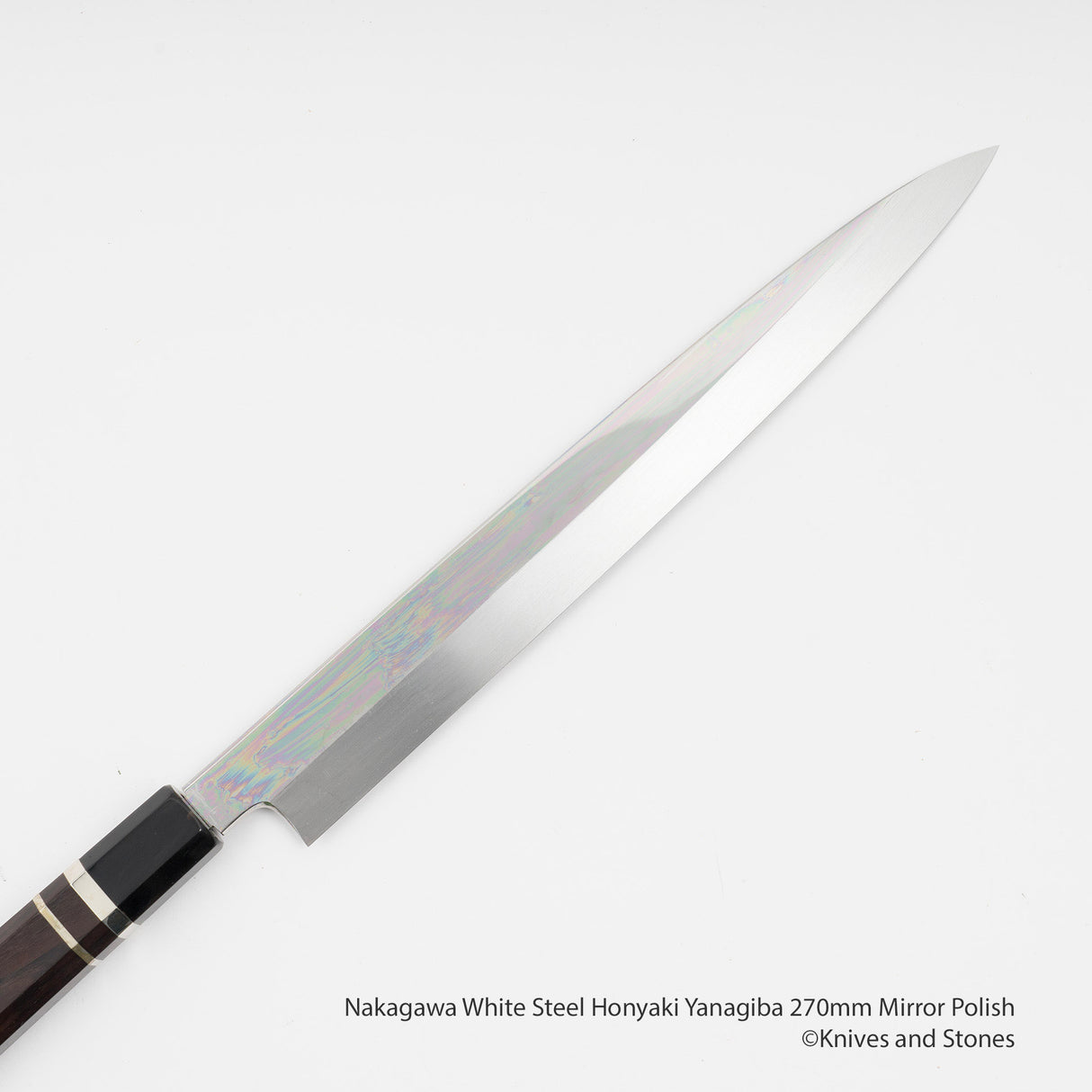 中川白鋼 Honyaki Yanagiba 270mm 鏡面拋光