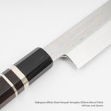 中川白鋼 Honyaki Yanagiba 300mm 鏡面拋光