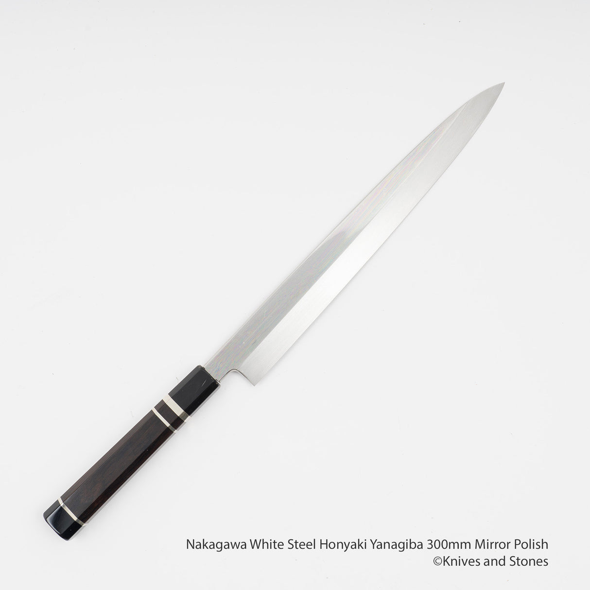 中川白鋼 Honyaki Yanagiba 300mm 鏡面拋光