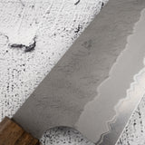 Nigara Aogami（藍色）Super Gyuto 210mm Tsuchime Black Chacate