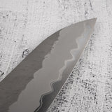 Nigara Aogami（藍色）Super Gyuto 210mm Tsuchime Black Chacate