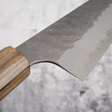Nigara Aogami（藍色）Super Gyuto 210mm Tsuchime Black Chacate