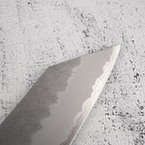 Nigara Aogami（藍色）超級K-tip Gyuto 240mm Tsuchime 黑色Chacate