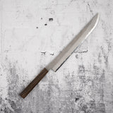 Nigara Aogami (藍色) Super Sakimaru Sujihiki 300mm Tsuchime Black Chacate