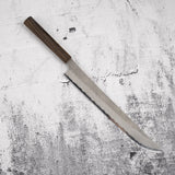 Nigara Aogami (藍色) Super Sakimaru Sujihiki 300mm Tsuchime Black Chacate