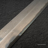 Nigara Anmon Kurozome Blue 2 Damascus Kiritsuke Yanagiba 270mm