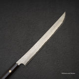 Nigara 暗門 黑染 藍色 2 大馬士革 崎丸 章引柳葉 330mm