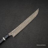 Nigara Anmon SG2 Raindrop Damascus Sakimaru Sujihiki 270mm