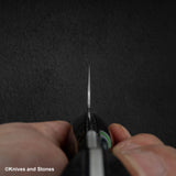 Nigara Anmon (暗紋) SG2 Raindrop Damascus K tip Gyuto 240mm Mother-of-Pearl Inlay Handle