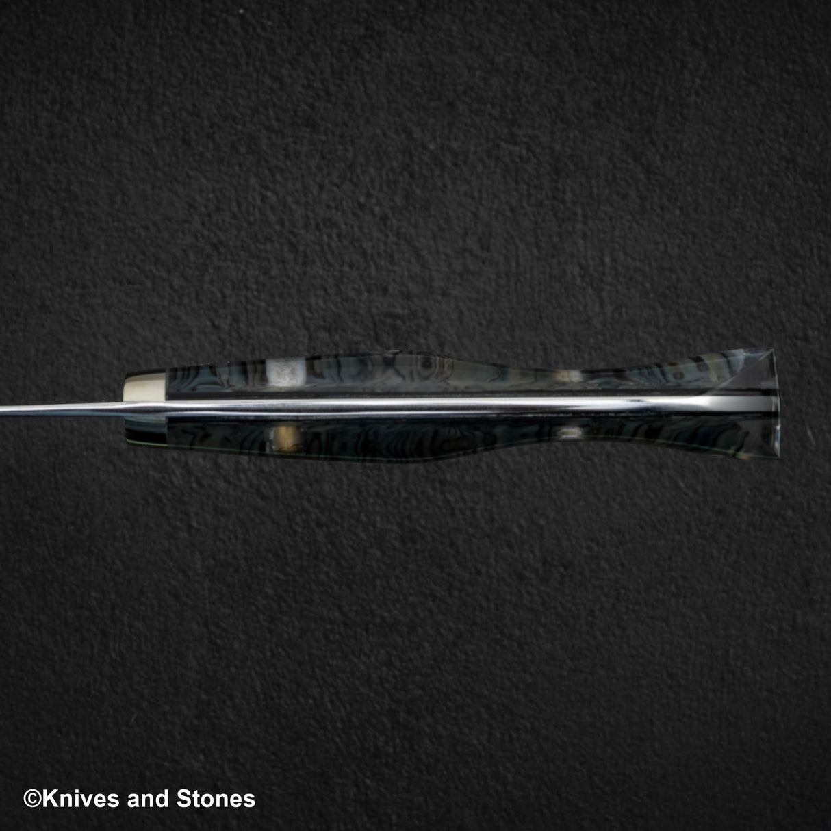 Nigara Anmon (暗紋) SG2 Raindrop Damascus K tip Gyuto 240mm Mother-of-Pearl Inlay Handle