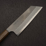 Nigara Aogami（藍色）超級霧面 Migaki Tsuchime 成品 Nakiri 165mm 黑色 Chacate