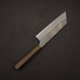 Nigara Aogami（藍色）超級霧面 Migaki Tsuchime 成品 Nakiri 165mm 黑色 Chacate