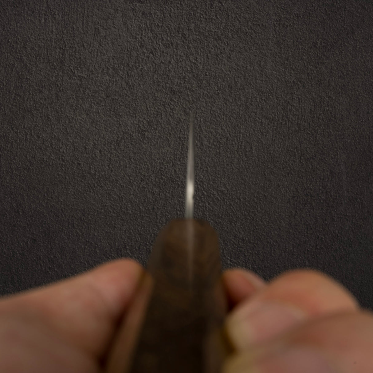 Nigara Aogami（藍色）超級霧面 Migaki Tsuchime 成品 Nakiri 165mm 黑色 Chacate