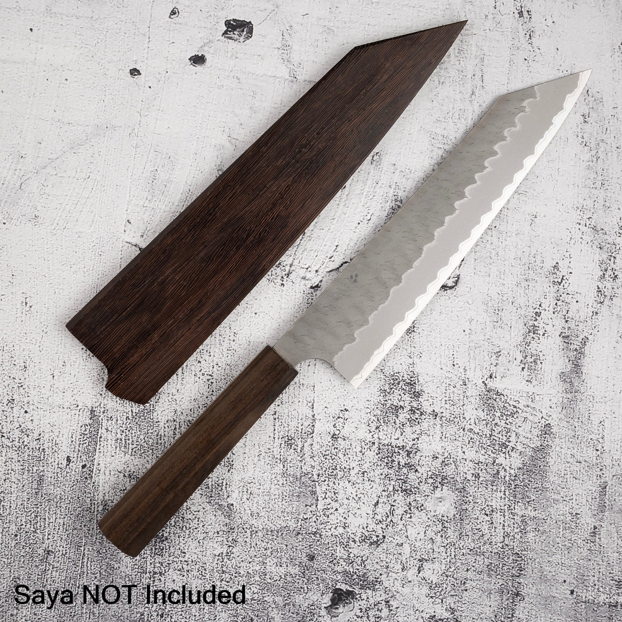 Nigara Aogami（藍色）超級K-tip Gyuto 240mm Tsuchime 黑色Chacate