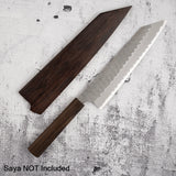 Nigara Aogami（藍色）超級K-tip Gyuto 240mm Tsuchime 黑色Chacate