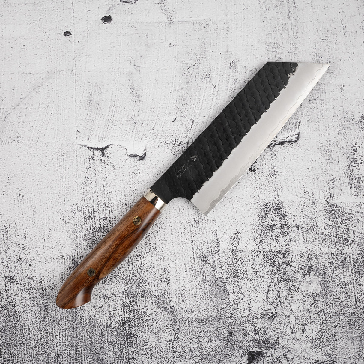 Nigara SG2 Tsuchime K-tip Nakiri 165mm Kurouchi Western Ironwood SP1