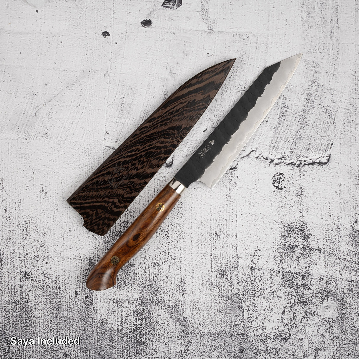 Nigara SG2 Kurouchi K-tip Petty 150mm Tsuchime Western Ironwood