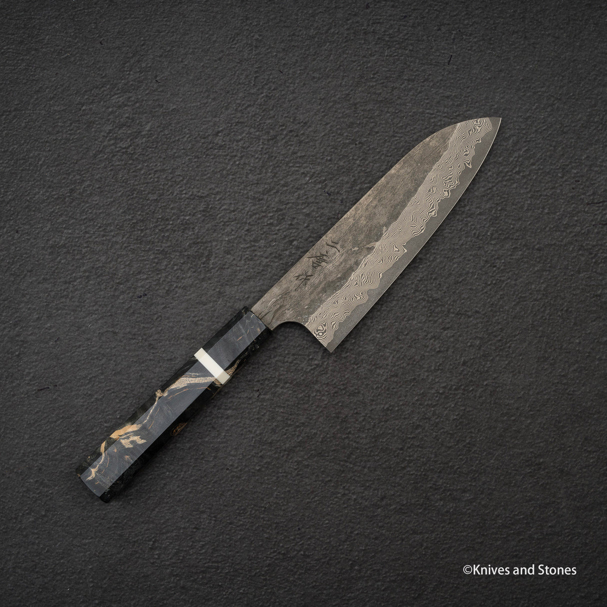 Nigara 銀山黑染大馬士革三德 170mm