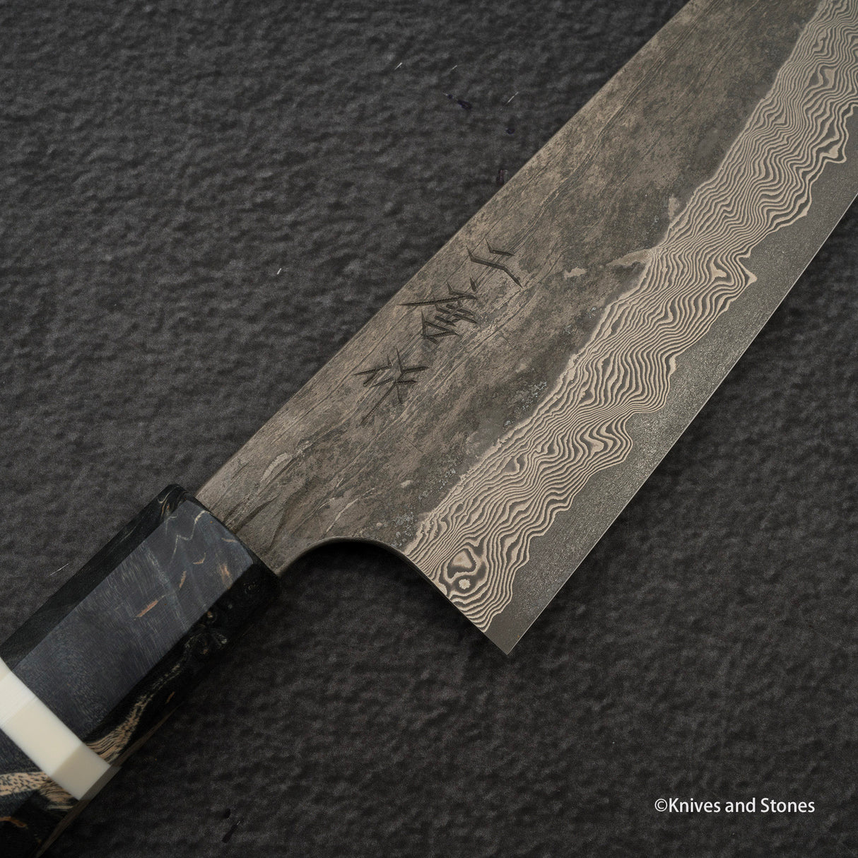 Nigara 銀山黑染大馬士革三德 170mm