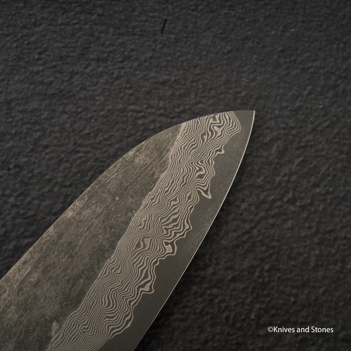 Nigara 銀山黑染大馬士革三德 170mm