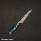Nigara Anmon (暗紋) SG2 雨滴大馬士革 Petty 150mm 珍珠母貝鑲嵌手柄