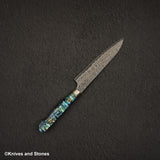 Nigara Anmon (暗紋) SG2 雨滴大馬士革 Petty 150mm 珍珠母貝鑲嵌手柄