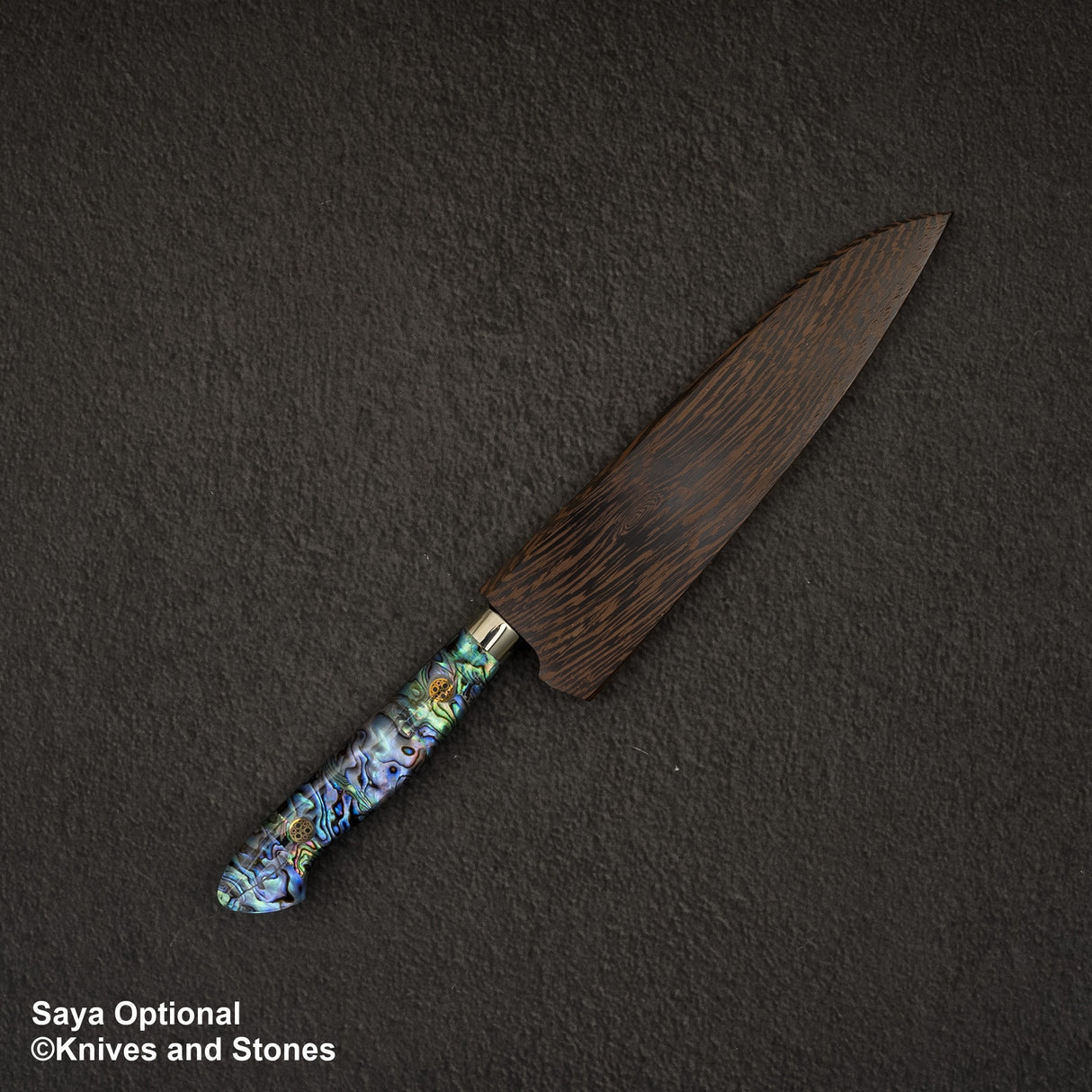Nigara Anmon (暗紋) SG2 雨滴大馬士革 Petty 150mm 珍珠母貝鑲嵌手柄