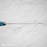Nigara Anmon (暗紋) SG2 Raindrop Damascus K-tip Petty 150mm Western Blue Turquoise