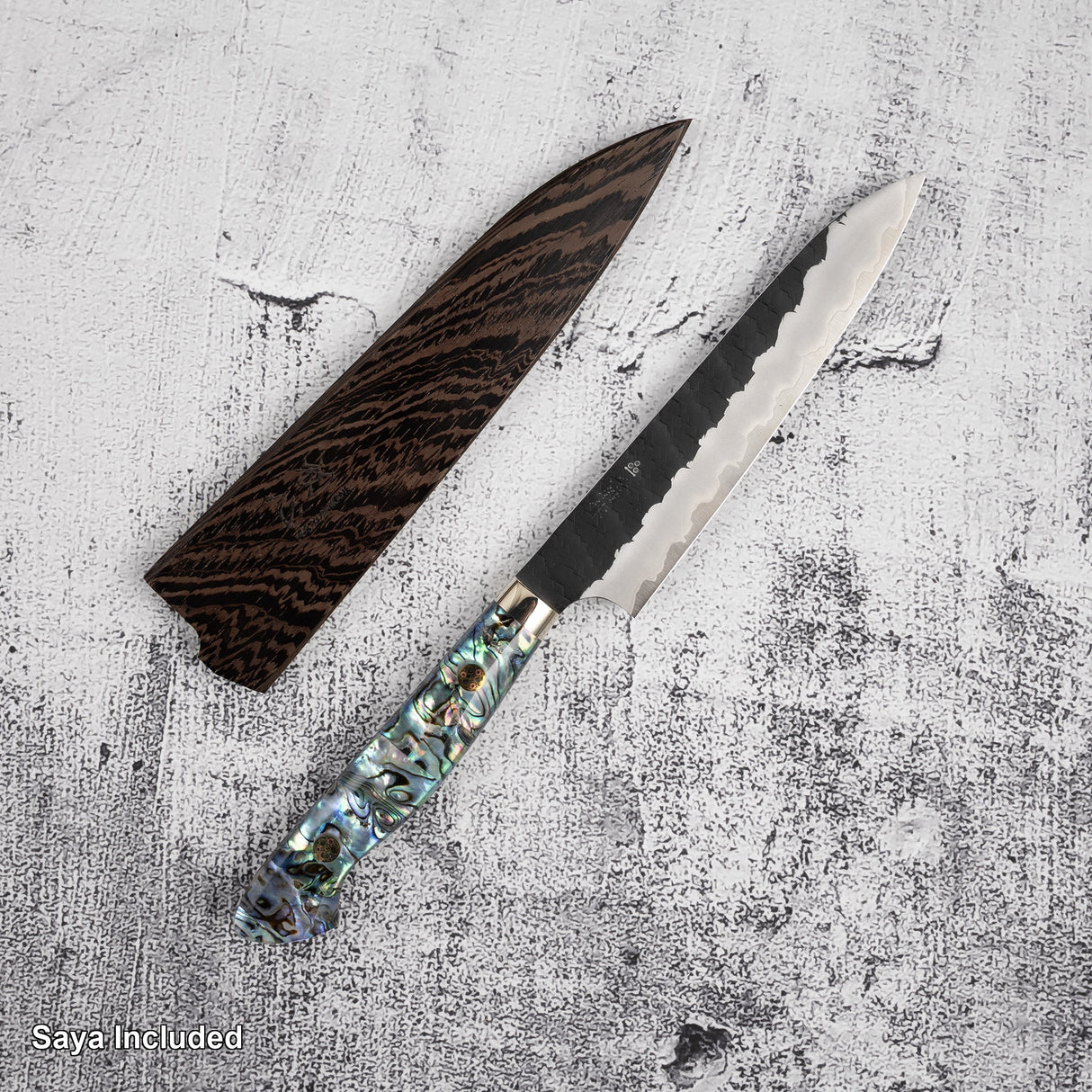 Nigara SG2 Petty 150mm Tsuchime Kurouchi Western Mother of Pearl
