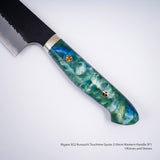 Nigara SG2 Kurouchi Tsuchime K-tip Gyuto 210mm Western Handle