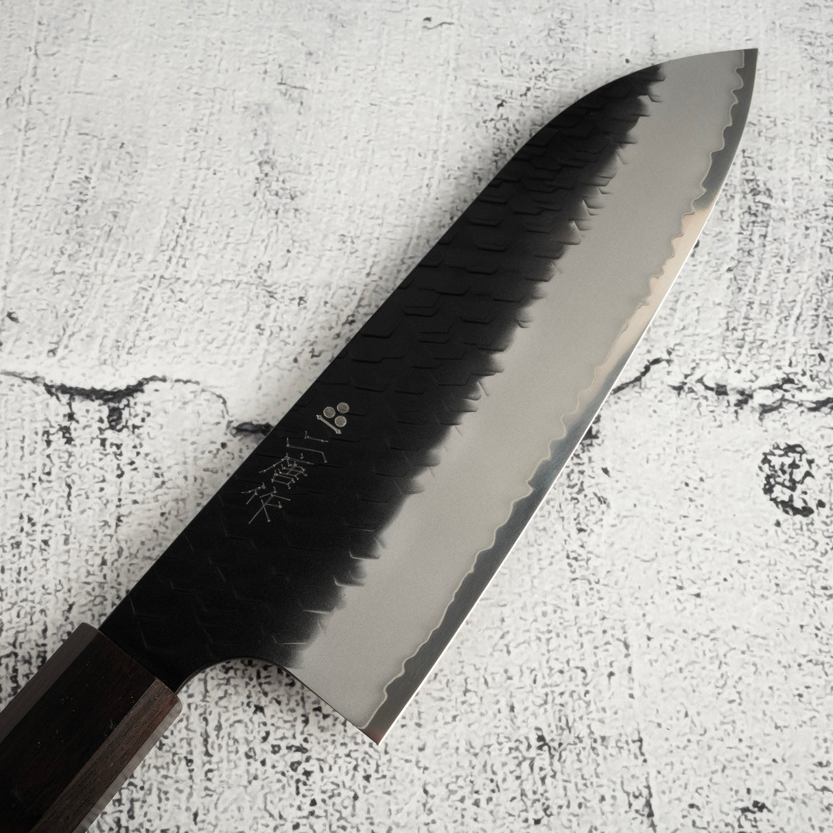 Nigara SG2 Kurouchi Tsuchime Santoku 180mm