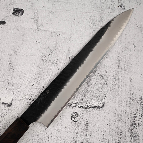 Nigara SG2 Kurouchi Tsuchime Sujihiki 240mm Ebony Handle