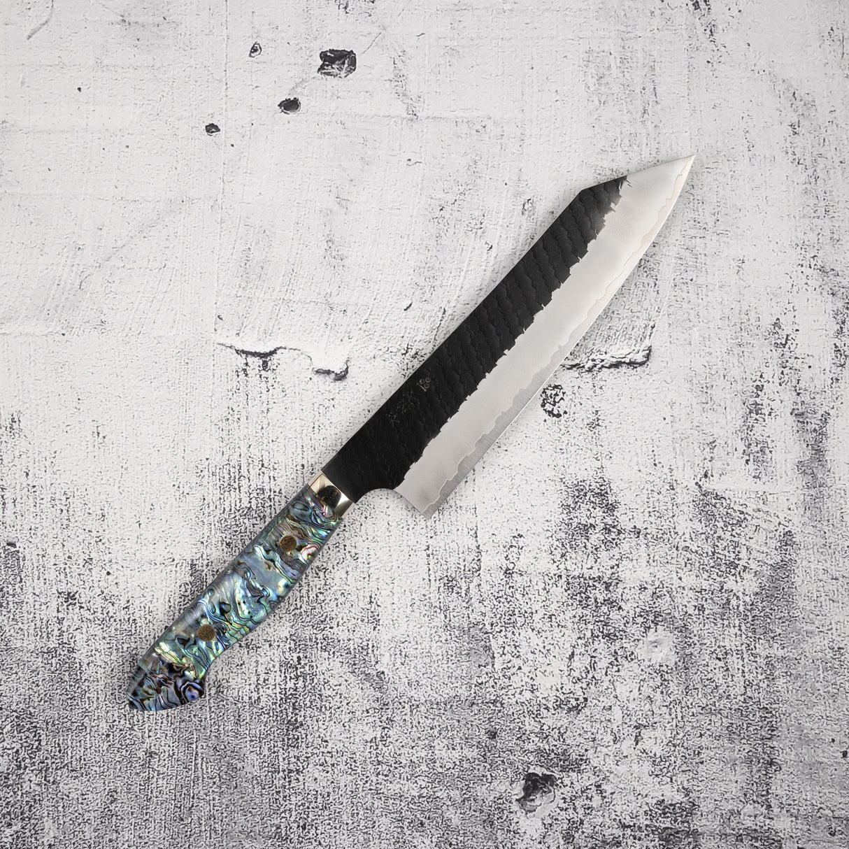 Nigara SG2 Mother-of-pearl K-tip Gyuto 240mm Kurouchi Tsuchime