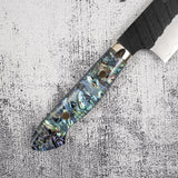 Nigara SG2 Mother-of-pearl K-tip Gyuto 240mm Kurouchi Tsuchime