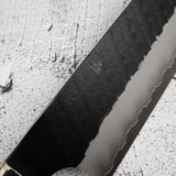 二唐 SG2 貝殼 切付牛刀 210mm 黑打 鎚目