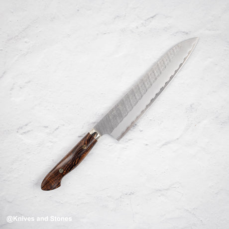 Nigara SG2 Tsuchime Matt Migaki Gyuto 240mm 西鐵木與 Saya