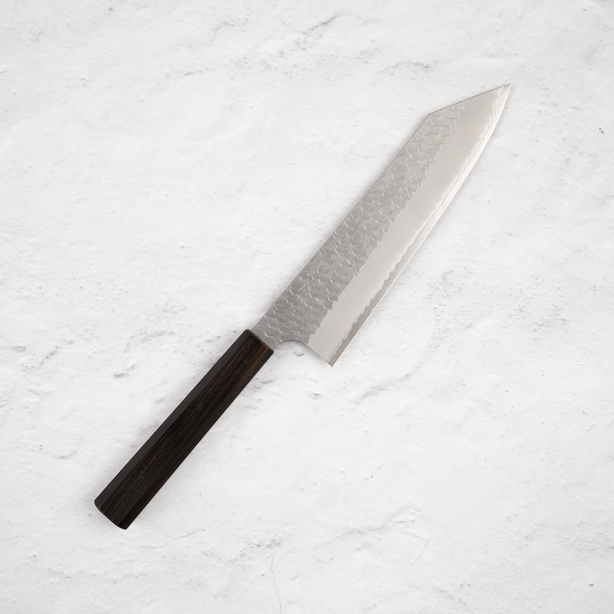 Nigara SG2 Tsuchime Matt Migaki K-tip Gyuto 210mm Ebony