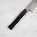 Nigara SG2 Tsuchime Matt Migaki K-tip Gyuto 210mm Ebony