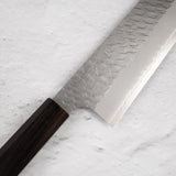 Nigara SG2 Tsuchime Matt Migaki K-tip Gyuto 210mm Ebony