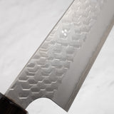 Nigara SG2 Tsuchime Matt Migaki K-tip Gyuto 210mm Ebony