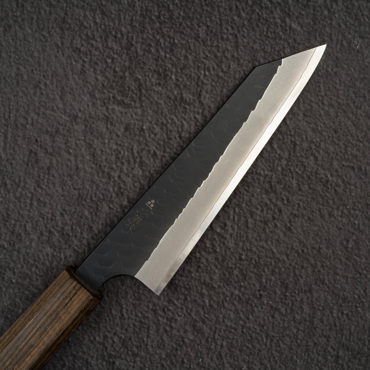 Nigara SG2 Kurouchi Tsuchime 雙斜角 Honesuki（剔骨刀）150mm 黑色 Cha